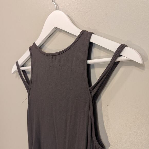 Evereve + Michael Stars Dress Double Strap Ruched Bodycon Easy Style - Size L - Picture 4 of 7